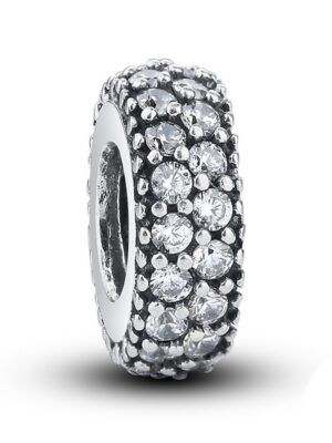 Charm espaceur recouvert d'oxydes de zirconium couleur au choix