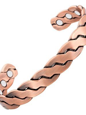 Bracelet en cuivre magnétique 6 aimants