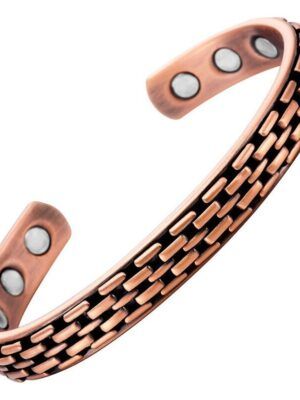 Bracelet en cuivre strié