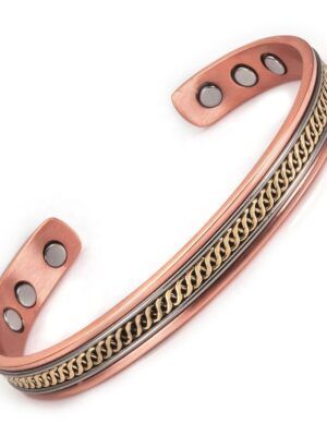 Bracelet magnétique en cuivre 6 aimants